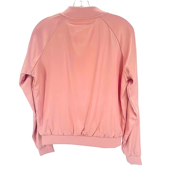 Romeo & Juliet Couture NEW Dusty Pink Embroidered Bomber Jacket Sz Medium $175 - Picture 5 of 8